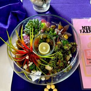 Faux Succulent Centerpiece